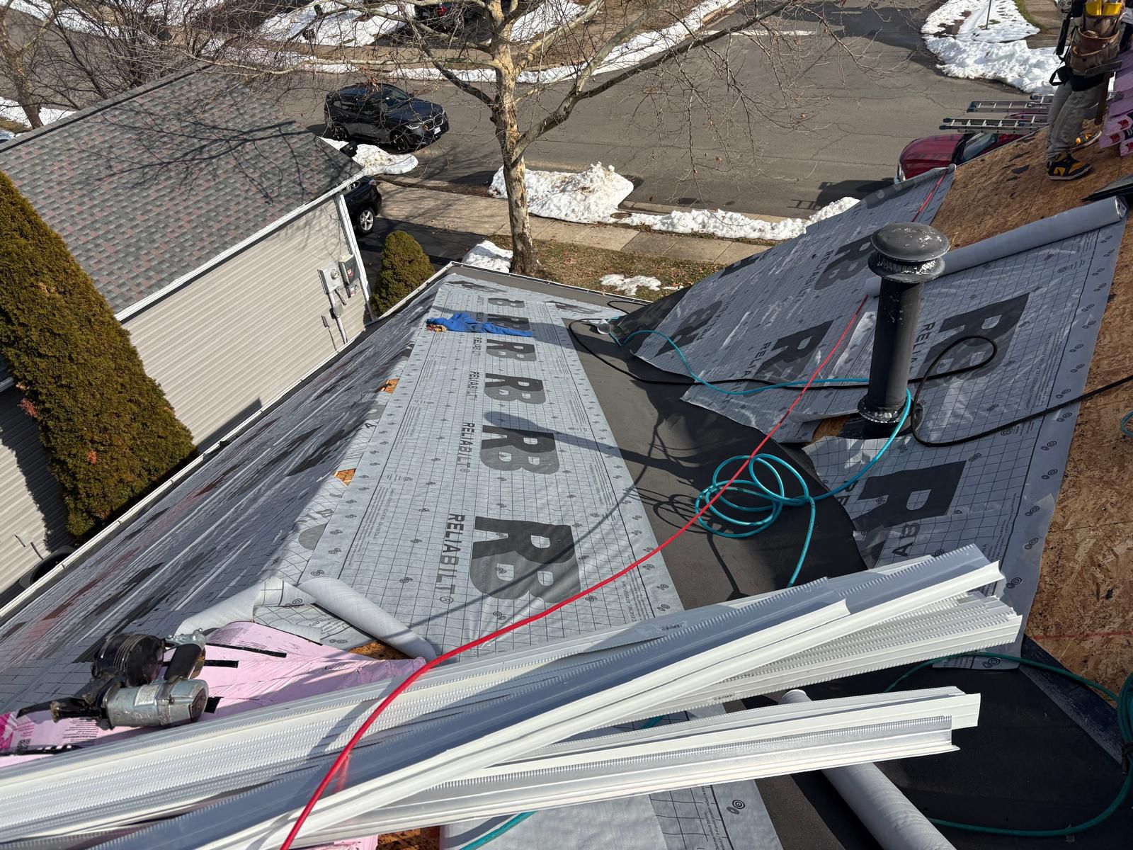 Residential roof installation Houston