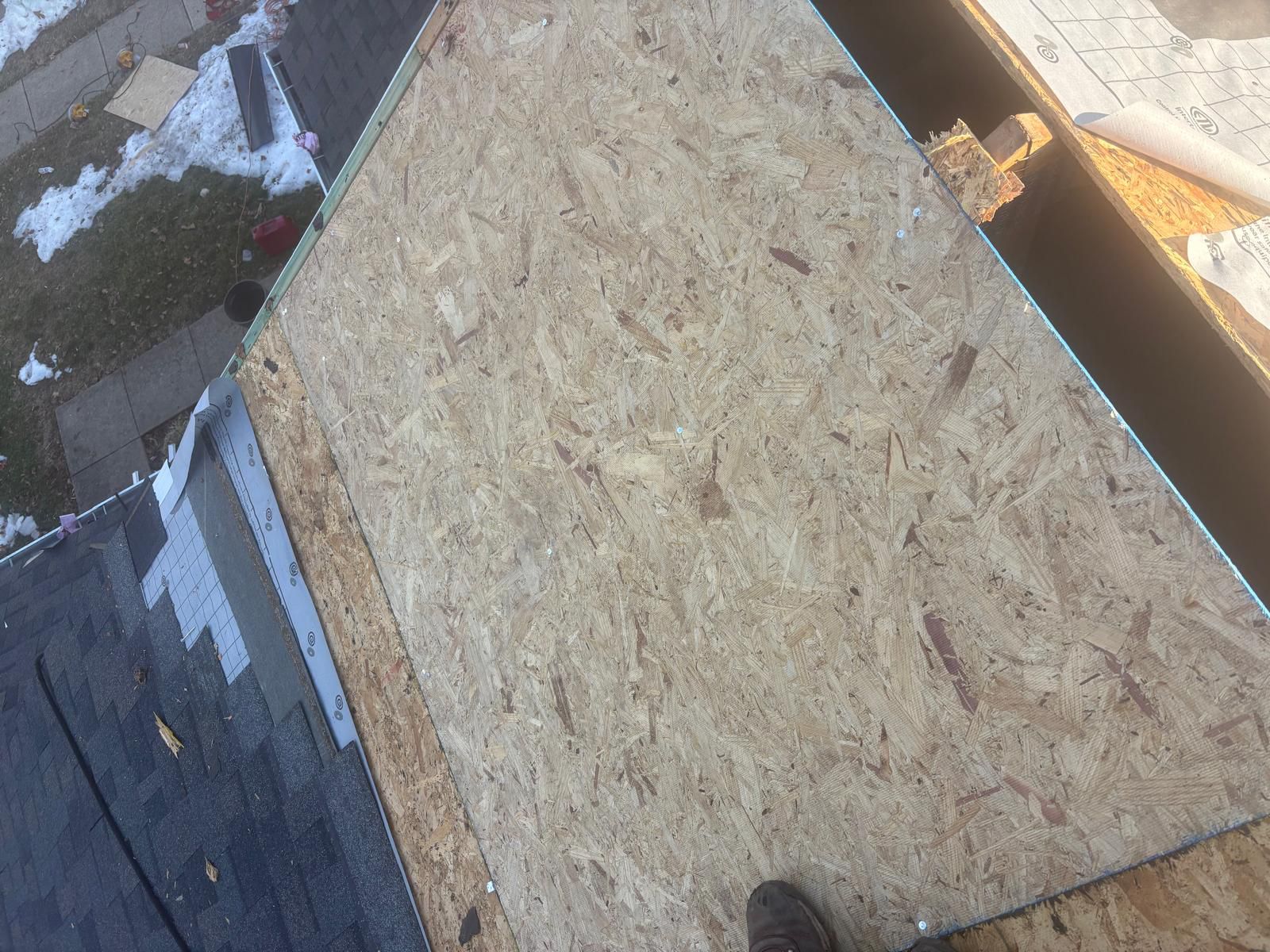 Roof decking plywood replacement Houston