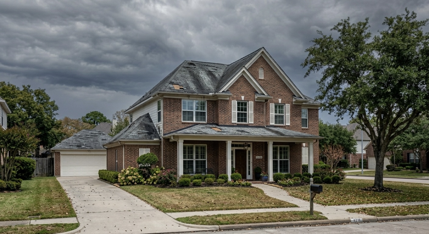 Roof storm damage repair Houston TX