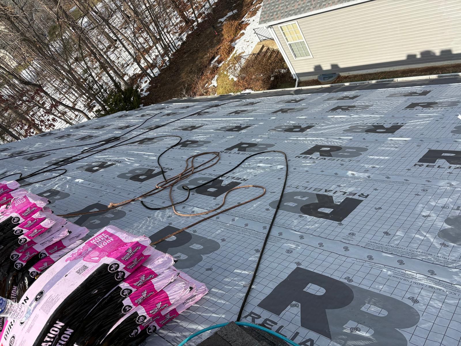 Synthetic roof barrier installation Houston